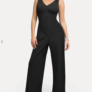 Popilush Black Shapewear Slimming Wide-Leg Jumpsuit - NWT - Size L